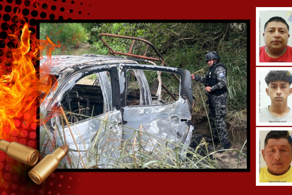 Identificaron a los cinco calcinados hallados en Pile, Montecristi, provincia de Manabí.