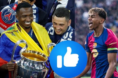 Lamine Yamal habló de Willian Pacho como mejor defensa de Europa.