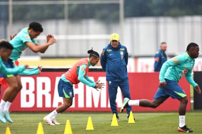 Antes de llegar a Ecuador, la selección de Brasil entrenó en São Paulo, bajo el mando de Carlo Ancelotti.