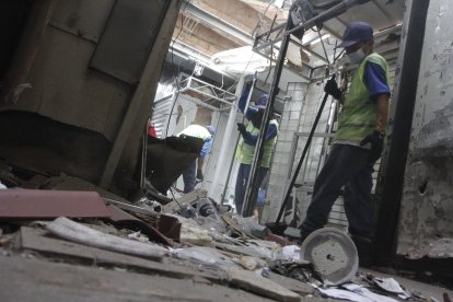 El sitio en donde se produjo el atentado fue limpiado este miércoles 4 de junio.