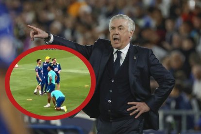 Carlo Ancelotti habría descubierto esto luego de entrenar en el estadio Monumental de Barcelona.