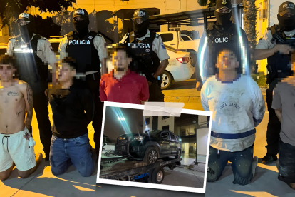 Los sospechosos andaban con armas tipo fusil, en carros robados y llevaban un recipiente con combustible.