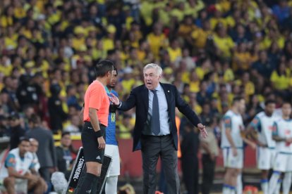 Carlo Ancelotti fue uno de los focos de atención del Ecuador vs Brasil.
