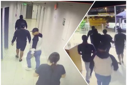 El hecho quedó captado en cámaras de seguridad del lugar.