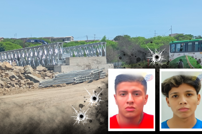 Las dos víctimas fueron dejadas a un costado de la vía a Engabao.