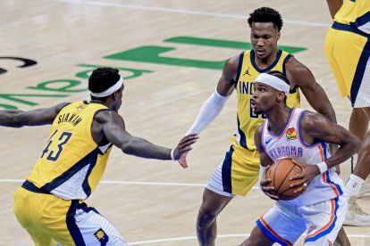 Thunder no pudo con la fuerza de unos Pacers irreverentes y cayó 100-101 en en el primer partido.
