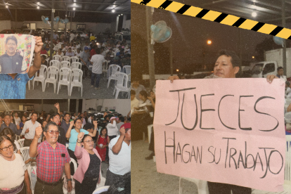 Hermanos en la fe, amigos y familiares de José Londo se reunieron en la iglesia en la que él se congregaba para exigir justicia.