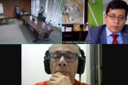 Este 10 de junio de 2025, Jorge Glas se conectó desde la cárcel de La Roca para sus audiencia de habeas corpus y recusación.