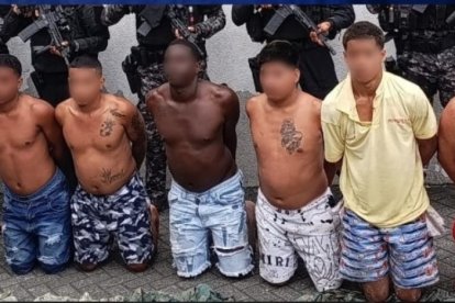 Los sospechosos fueron aprehendidos en el sector de Nueva Prosperina.