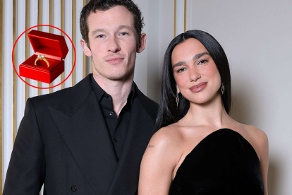 El amor entre Dua Lipa y Callum Turner avanza hacia el altar.
