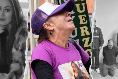 La madre de la víctima gritaba afuera de la Unidad Judicial de la Mujer y pedía justicia