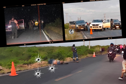 En la vía que conecta a Chanduy con Tugaduaja se produjo un enfrentamiento armado.