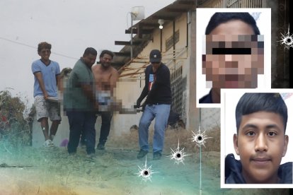 Los padres de los jóvenes asesinados ayudaron a trasladar sus cuerpos hasta el vehículo de Medicina Legal, entre sollozos.