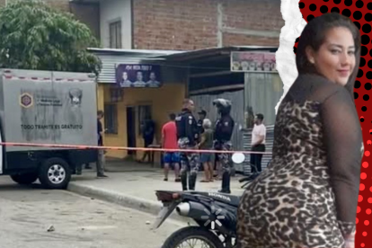 La mujer cayó dentro del local al que ingresó buscando refugio.