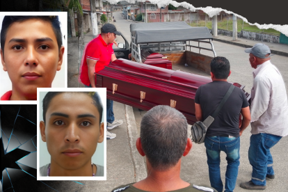 Los restos de Jair  Mora Quijije y José Andrés Otero fueron trasladados a Colimes.