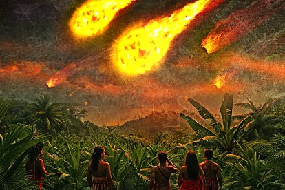 Los pobladores dijeron haber visto bolas de fuego cayendo desde el cielo.