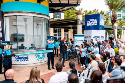 La estación de Puerto Santa Ana incluye coordinación con la Policía de Turismo.