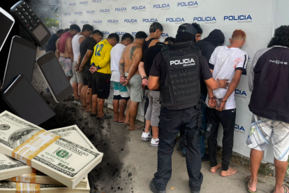 Cuatro extranjeros están en el grupo de sospechosos detenidos.