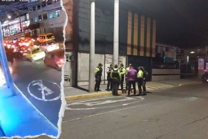 Los sujetos en moto arrojaron la granada y huyeron por la calle Logroño, norte de Quito.