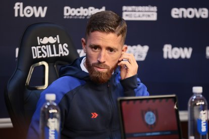 Muniain durante el anuncio oficial de su salida de San Lorenzo, donde anticipó que “hay muchas posibilidades” de que se retire del fútbol