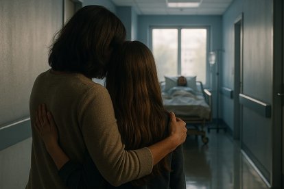 La esposa e hija de Fernando Álvarez esperan con ansias que pueda ser operado y recuperarse.