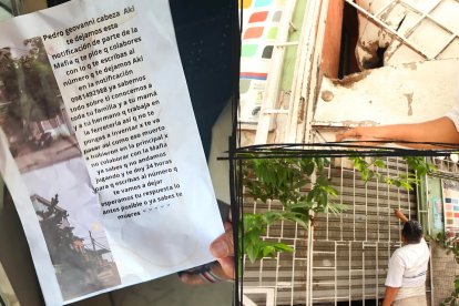 El afectado ya había pagado 500 dólares hace dos semanas. Sin embargo, esta vez colocaron un explosivo en la puerta de su local.