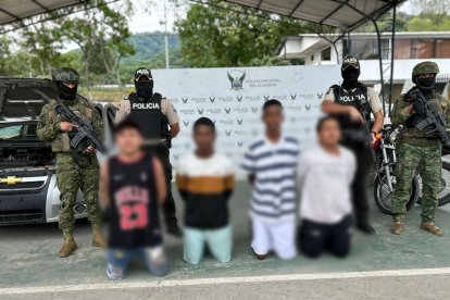 Detenidos por robo y extorsión en Esmeraldas.