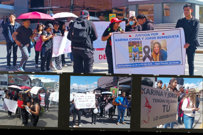 "En la lucha por Kari, en la lucha por Jorge, nadie se cansa", fue el clamor de los estudiantes de la UNAE durante una manifestación en la capital azuaya.