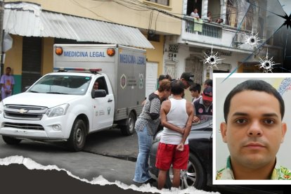 Jonathan Kennide Pazmiño fue asesinado ayer en este lugar. Residía en la cooperativa Siete Lagos.