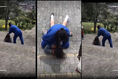 El hecho se registró a plena luz del día, sin que otras personas intervengan para ayudar a la víctima.