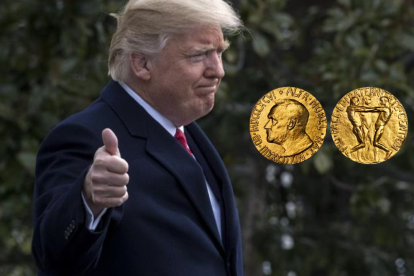 El presidente Trump durante su anuncio sobre el alto el fuego entre Irán e Israel, un acuerdo que lo ha llevado a ser nominado al Nobel de la Paz.