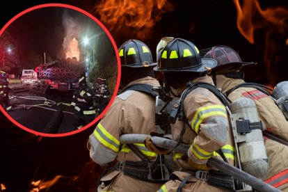 Incendio consume camión cargado en el sector sur de Quito