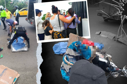 El padre fue a retirar a sus hijos de la escuela. Al dirigirse a casa ocurrió la desgracia.