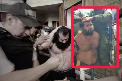 Esta fue la imagen (recuadro) con la que el Ejército ecuatoriano compartió la caída de Fito.