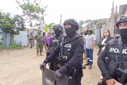 El operativo se ejecutó en la cooperativa Reynaldo Quiñónez, sector de Monte Sinaí, en el noroeste de Guayaquil.