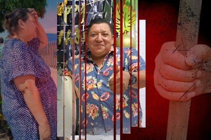 La hermana de Óscar Delgado acudió a la morgue para retirar su cuerpo.