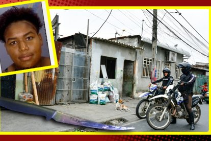 La riña entre las dos mujeres ocurrió en la vereda de esta calle.