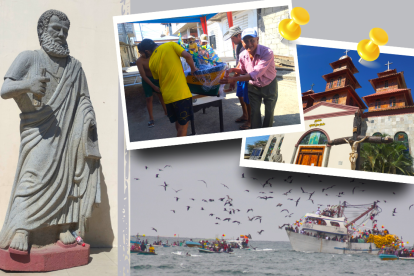 La comuna de San Pedro, en Santa Elena, celebró al recordado apóstol.