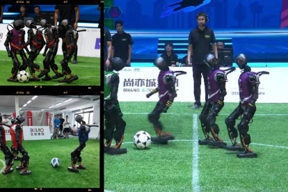 La precisión de los robots y su agilidad fueron clave para el desarrollo del torneo 3 contra 3 en China.