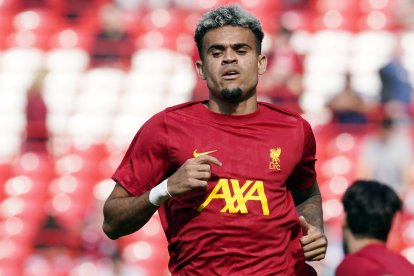 Luis Díaz, extremo zurdo colombiano del Liverpool.