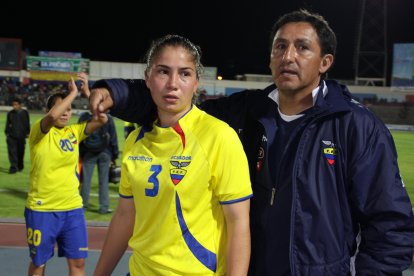 Ligia Moreira, capitana de la selección ecuatoriana femenina de fútbol.