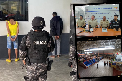 Tres presuntos miembros del GDO Los Lobos fueron capturados en Ambato. Los investigan por intimidar a comerciantes.