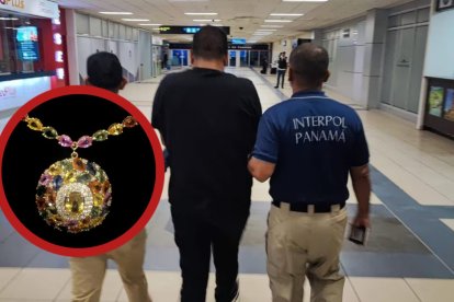 Esta fue una de las joyas más valiosas que ayudó a robar el ecuatoriano.