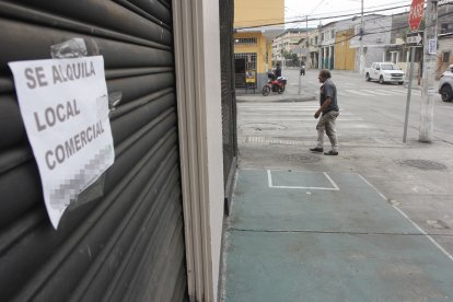 Uno de los locales de la zona está nuevamente en alquiler.