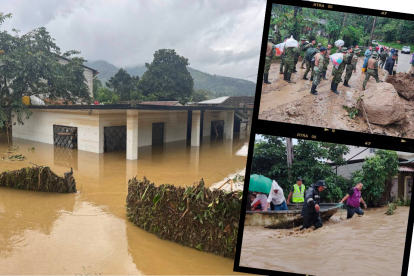 Las intensas lluvias en la provincia de Zamora Chinchipe, desde hace varios días, han provocado graves daños