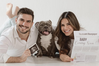 Carlos Scavone con su novia María José Viteri