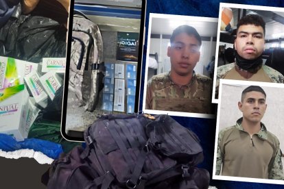 A los militares se les encontraron objetos prohibidos.