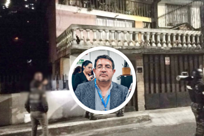 Fiscalía realizó allanamiento en la casa de Santiago Díaz.