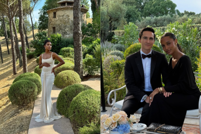El empresario ecuatoriano Juan David Borrero y la modelo Jasmine Tookes