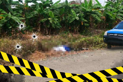 Nelson Trujillo quedó  tendido a orillas del carretero, con varias heridas de disparos de arma de fuego.